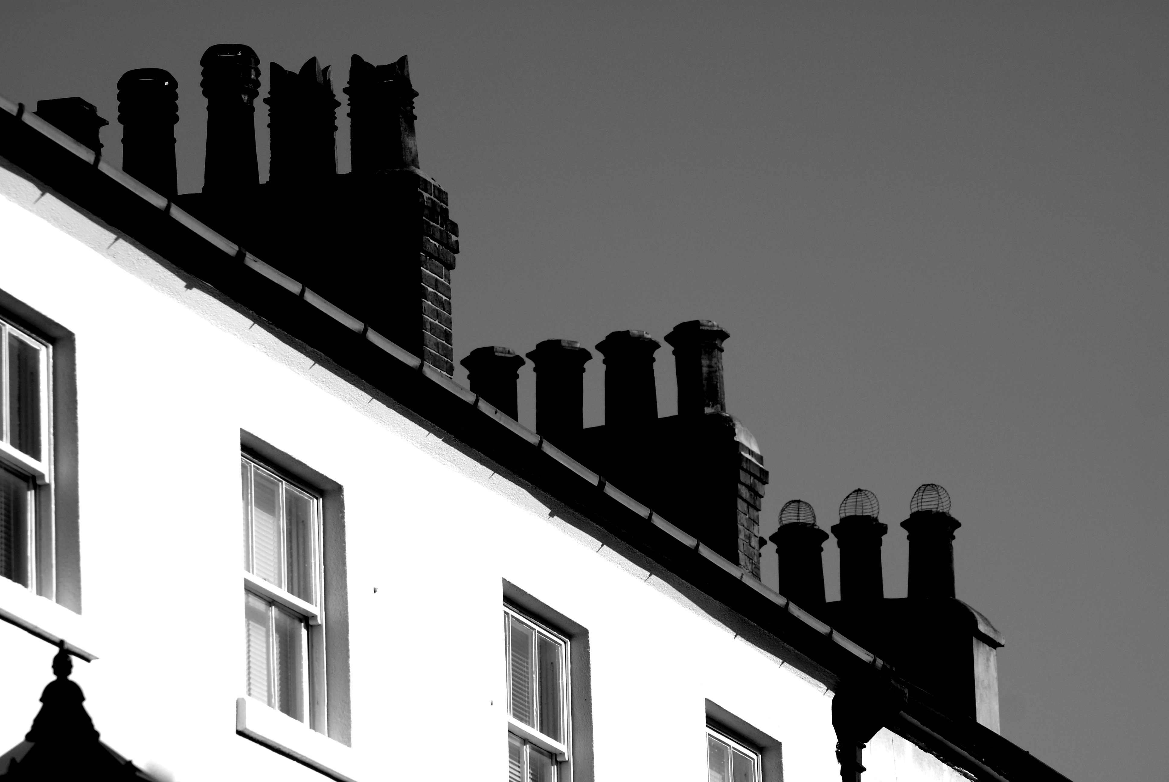 Black and White Roof Tops